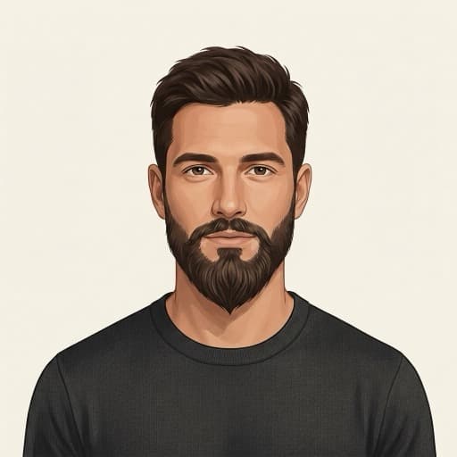 Ducktail beard style preview