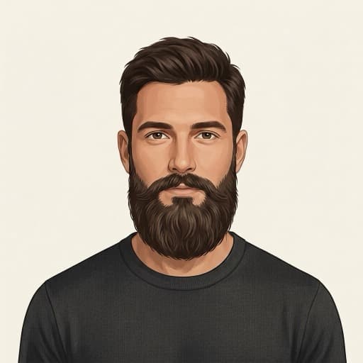Photorealistic AI beard preview